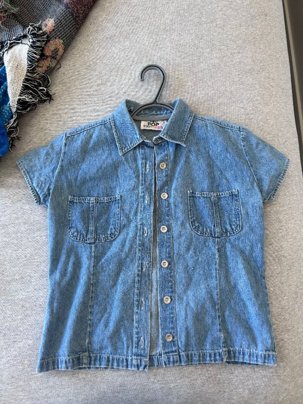 Vintage Denim Button Down Shirt